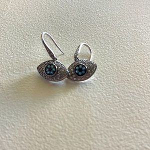 Evil eye 🧿 bling earrings